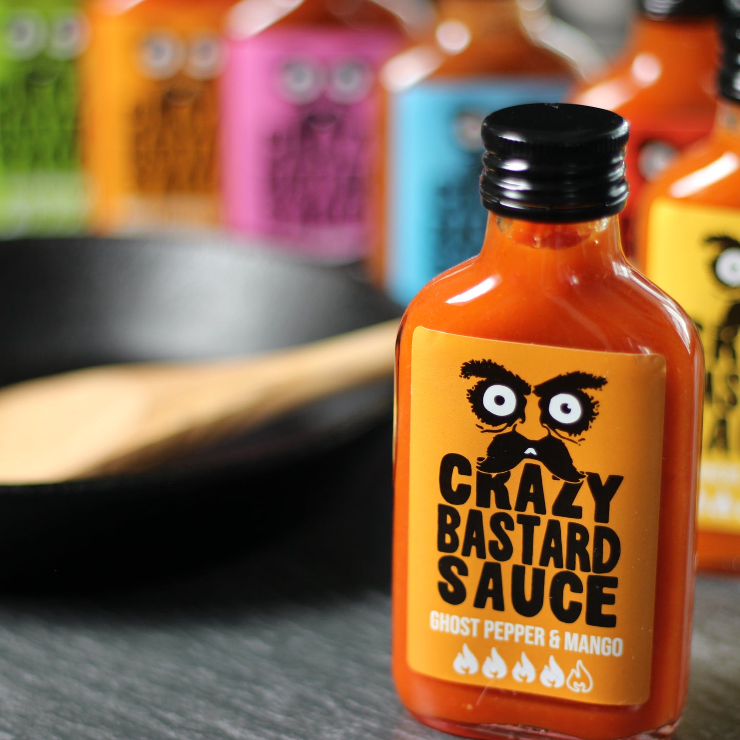 🔥Crazy Bastard Ghost Pepper Mango Sauce 100 ml🔥