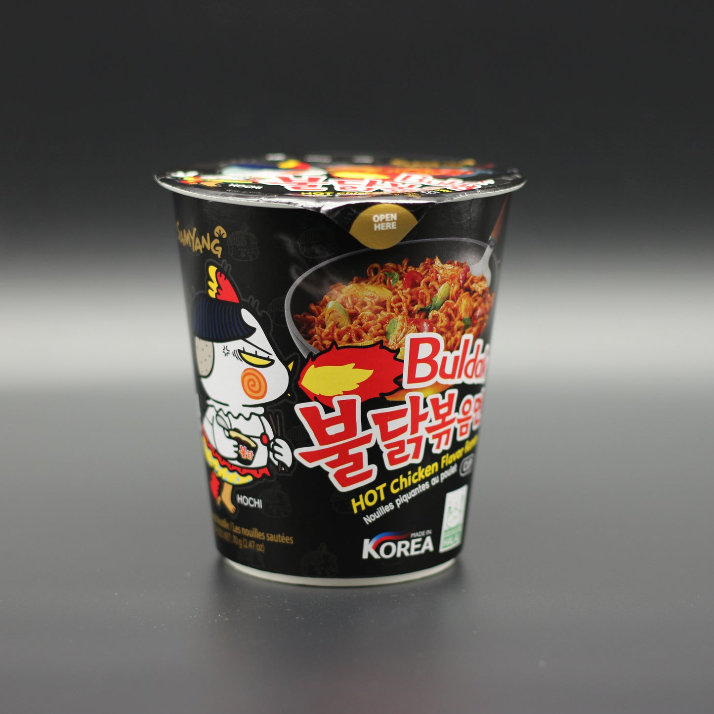 Samyang Buldak Hot Chicken Ramen Cup (Original) – Der Klassiker mit Feuer! 🔥🇰🇷