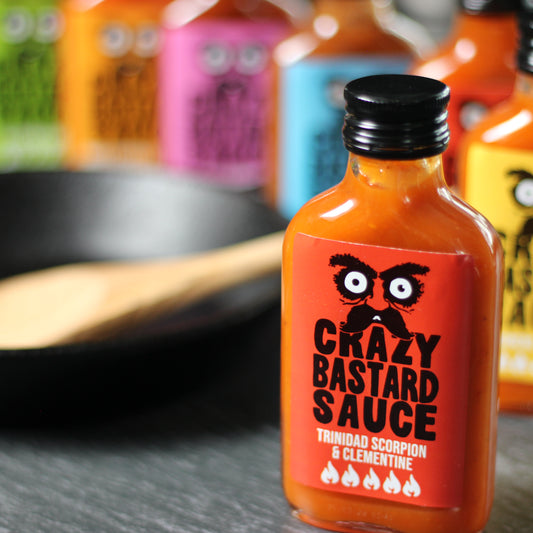 🔥Crazy Bastard Sauce - Trinidad Scorpion & Clementine 100 ml🔥