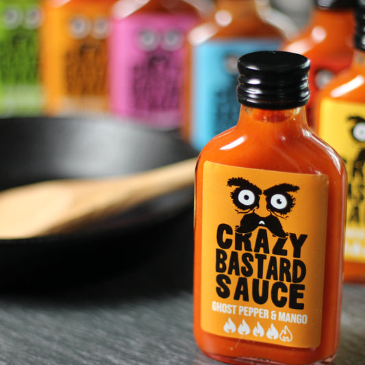 🔥Crazy Bastard Ghost Pepper Mango Sauce 100 ml🔥